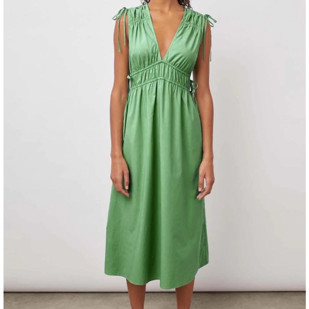 Rails Green ConstantineSleeveless Midi Sundress,XS